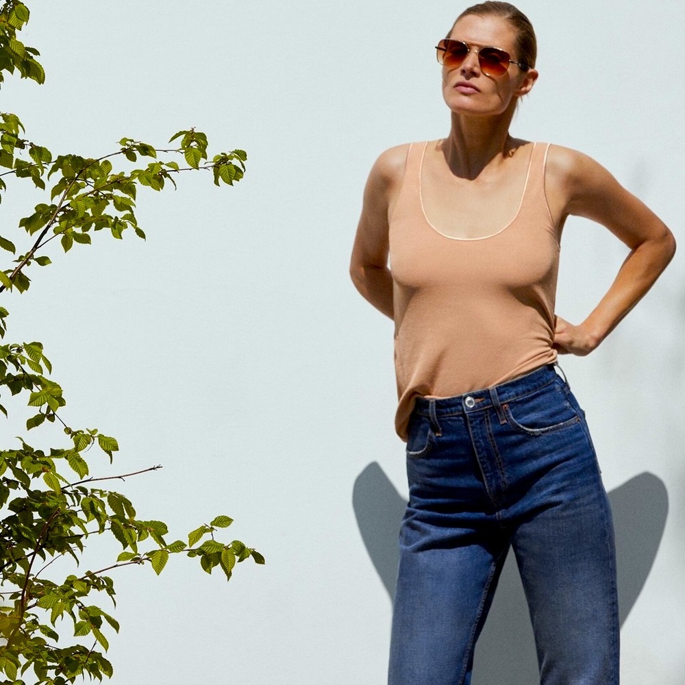 Zara Ribbed Knit Tank - Picture 3 of 10